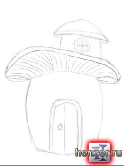 урок по рисованию сказочного гриба
