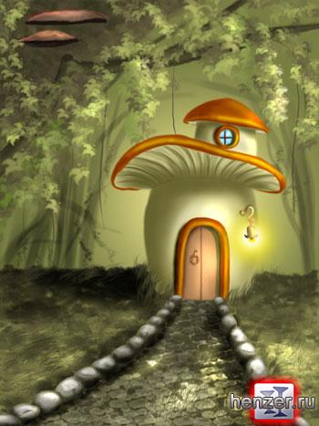 Сказочеый гриб-домик